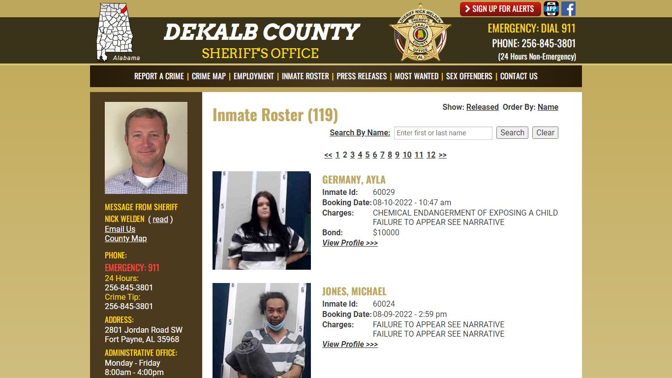 Inmate Roster - DeKalb County Sheriff's Office